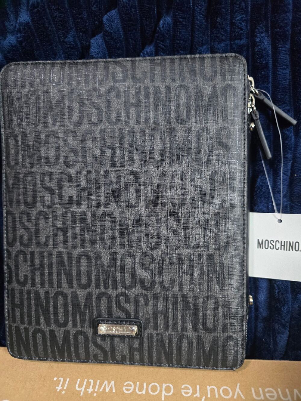 Moschino Clutch NWT tablet document holder